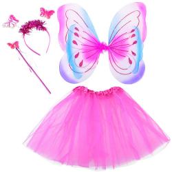 Vaikiškas drugelio kostiumas 4 dalys  „ Fairy “